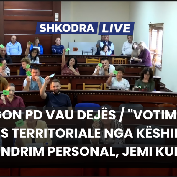 Reagon PD Vau Dejës / Votimi pro reformës territoriale nga…